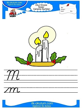 Çocuklar İçin M Sesi Çalışma Sayfaları 